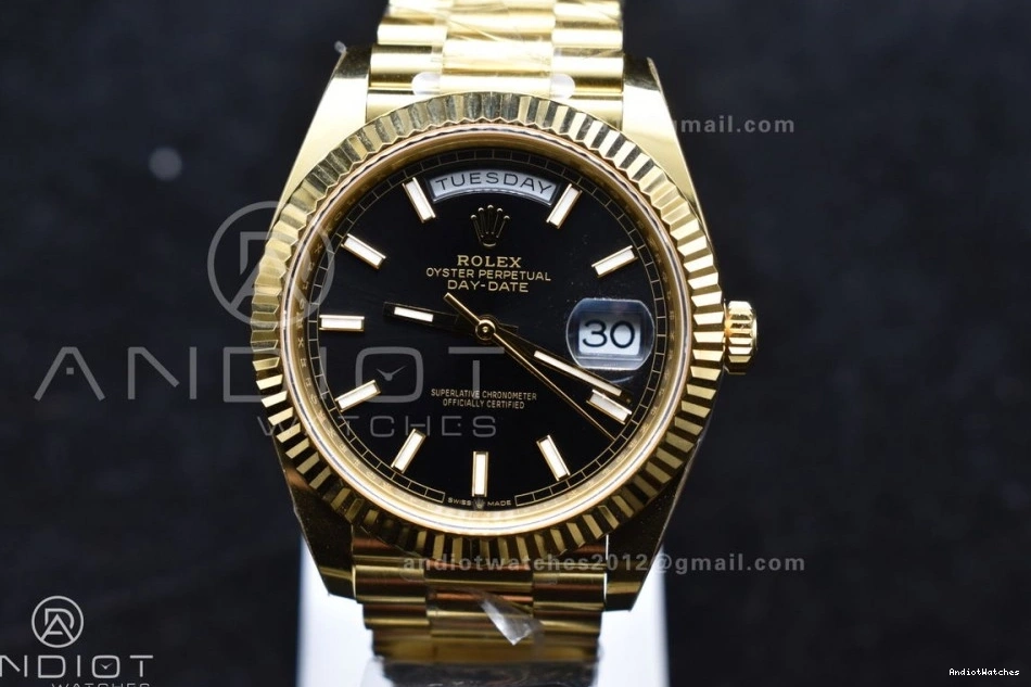 Date President On Bracelet Weight) Black YG Supportive Stick VR3255 ARF Day 228238 40 Dial Best 659 Edition 1:1 (Gain 0409